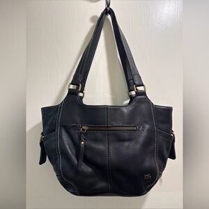 The Sak Black Leather Shoulder Bag